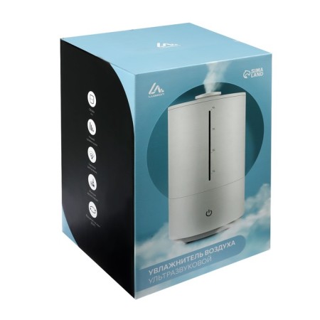Air humidifier Luazon HM-8, ultrasound, 25W, 4L, 20M2, white-10