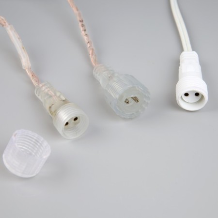 Garland "thread" 10 m dew, IP44, copper thread, 100 LED, red glow, flicker, 220 V-2
