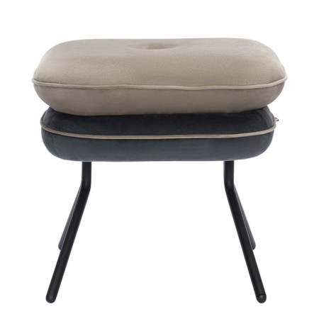 PEA PEA, 497 × 403 × 425 mm, velor, beige color / dark gray-3