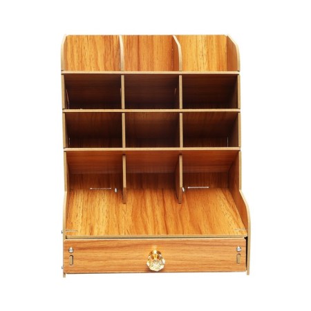 Organizer-Claus desktop DEVENTE. Academy 21 x 15 x 25.5 cm, MDF, natural, cardboard box-2