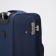 Small 20 suitcase, lightning department, code castle, 3 wheels, 2 outer pockets, blue color
