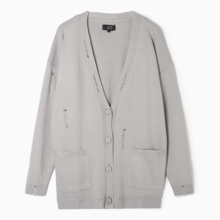 Cardigan Women's Mist with pockets, graphite, OneSize (44-48)-7