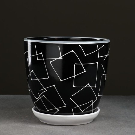 Pot floral illusion black 2.5 l