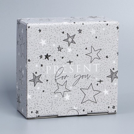 Box Gift team, packaging, “stars”, 15 x 15 x 7 cm-3