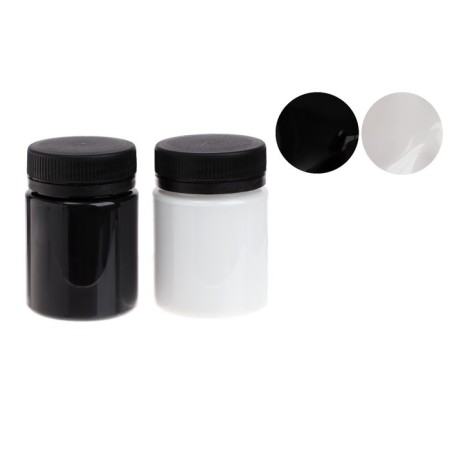 Fabric paint, set 2 colors x 50 ml, ZHK Decola Ultra Black/Extra White, white/black, water -based acrylic (41412032)-1