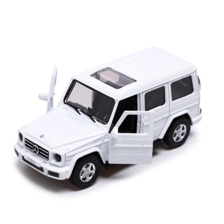 Metal Mercedes-Benz G350D, 1:42, inertia, doors open, white color-2
