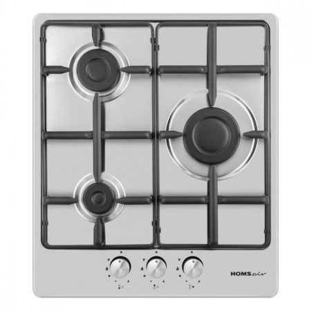 Honing surface Homsair HGS433S, gas, 3 burners, silver