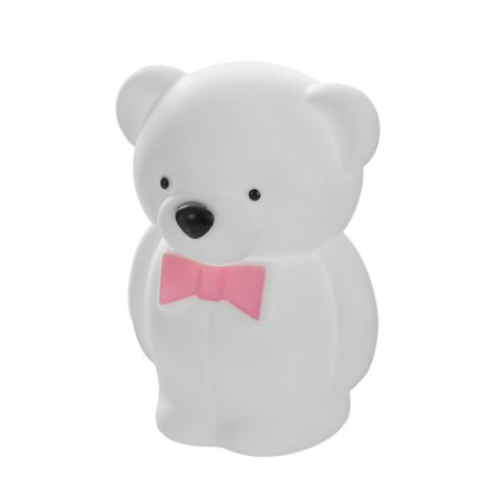 Nightmare "Bear with a bow" LED 2W from 3xlr44 batteries is white-pink 5.5x7.5x11 cm Risalux-6