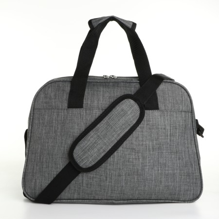 Road bag with lightning, external pocket, long belt, gray color-1