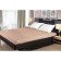 Sheet, elastic size 160x200 cm, color is light brown