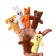 Finger Theater "Hare and Fox", set: 6 characters, script