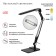 NLED-497-12W-BK desktop lamp on the clamp and with the base of black