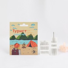 Sewing needles “Assorted Tourist”, D = 0.7 - 1.8 mm, 3.5 - 8 cm, 15 pcs, S -32