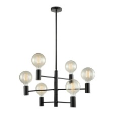 Ceiling light Gerhort G31088/6BK, 6x40W, E27, 96x62x62 cm, black color