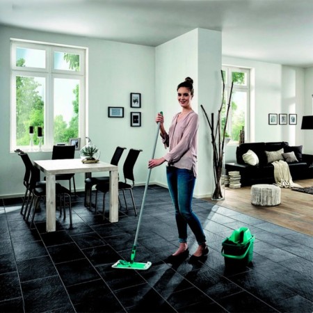Clean Twist System, mop + bucket, with a pressing mechanism, blue, blue-1