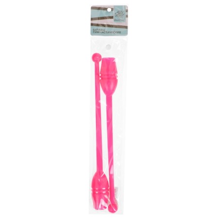 Bulava for rhythmic gymnastics inserted Grace Dance, 35 cm, pink color-6