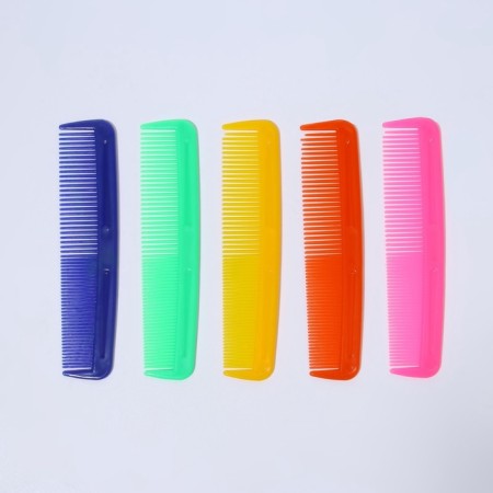 Combined comb, 12 × 3 cm, color mix-6