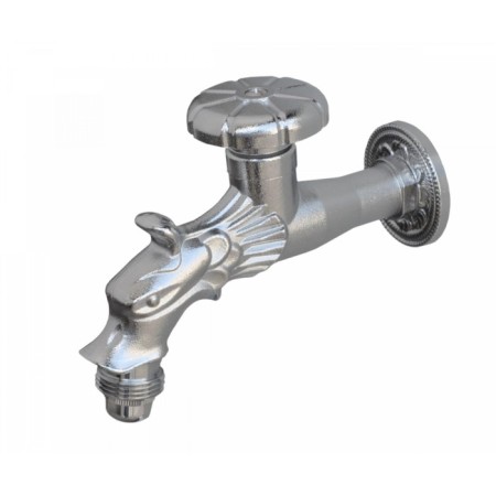 Bronze de Luxe 21601 tap for one water, nozzle, valve, brass, chrome/gloss