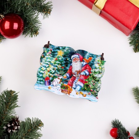 Casket "Santa Claus", medium, 14x11x7cm-3
