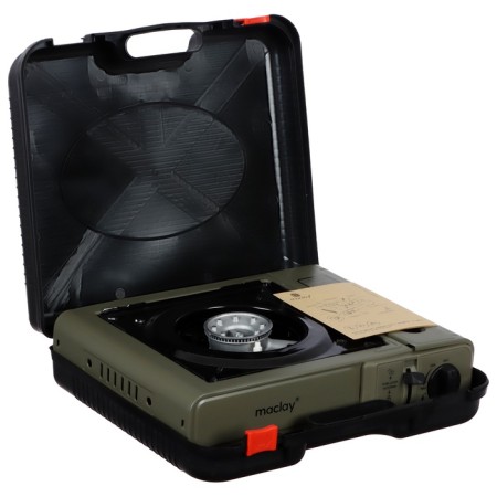 Maclay gas stove for camping, with an adapter-16