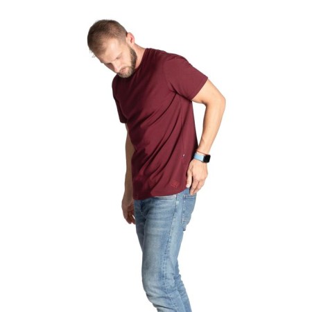 T -shirt SL BASIC, 48, burgundy-1