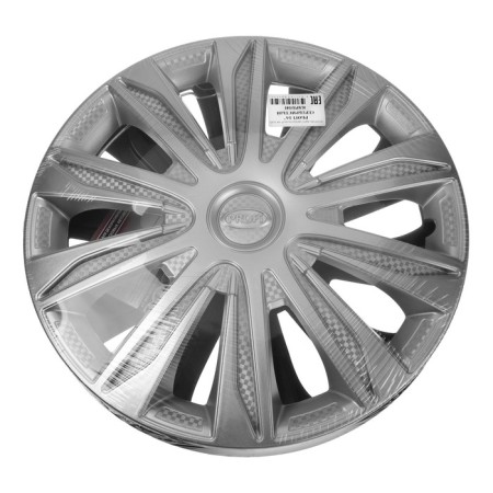 Wheel caps R16 "Profi", silver carbonate, set 4 pcs-1
