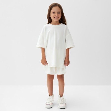 Kid for children (T-shirt, shorts) KAFTAN PLUSHY R.32 (110-116), white-1