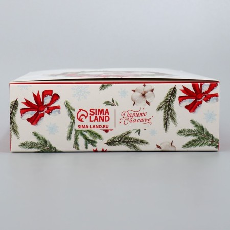 Folding box "New Year's watercolor", 21x 15 x 5 cm, New Year-6