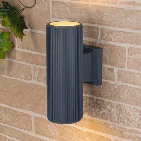 Elektrostandard Lamp Garden-Park, 2x60 W, E27, IP54, wall, Techno 1403 Gray
