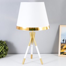 Venice table lamp E27 40W white-gold 28x28x50 cm Risalux