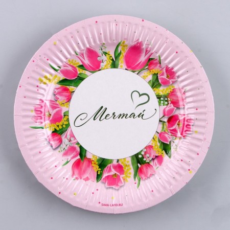 Disposable paper plate "Dream", 18 cm-1