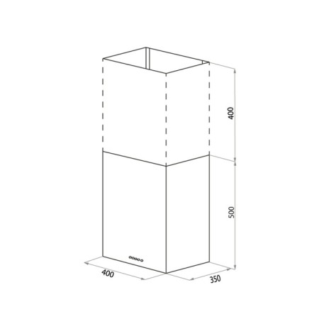 Hax Homsair Phlox Push 40, telescopic, 700 m3/h, 3 speeds, 40 cm, silver-2