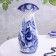 VAZ Gzhel "Paradise", white-blue, ceramics,