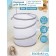 Belly basket folding shares, 35 × 35 × 43 cm, white color