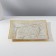 Set of table "Stone", 7 items: 30 × 30 cm - 1 pc, 18 × 18 cm - 6 pcs, beige color with golden