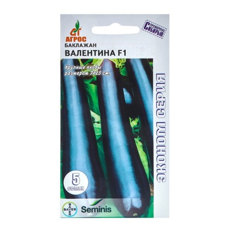Eggplant seeds "Valentine" F1 5pcs* Economy