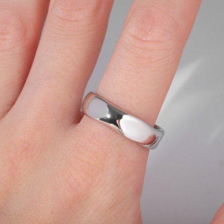 Ring "crumpled lines" solo, color silver, dimensionless-2