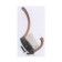 Hook furniture tundra TKD012, two -rod, copper
