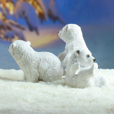 New Year's figure "Bear" (set of 3 pieces) 18cm-3