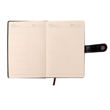 Organizer A5, with a header, 100 sheets in a ruler, PVC cover, black-4