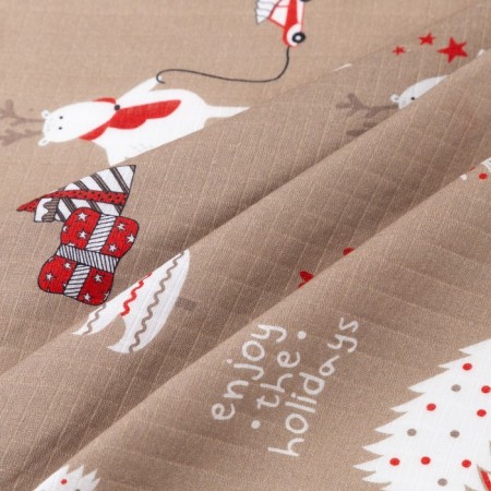 Set of Muslim diapers "Baby I" Let it Snow 75*120 cm - 2 pcs, cotton 100%-7