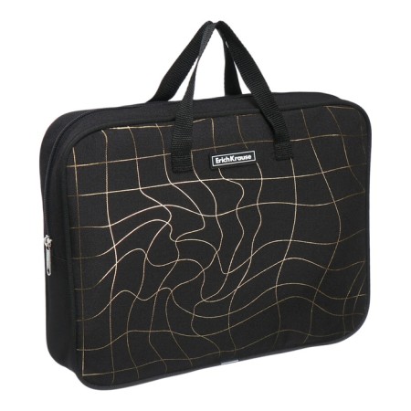 Folder with A4+handles, 360 x 290 x 70 mm, textile, Erichkrause Golden Illusion 60475-1