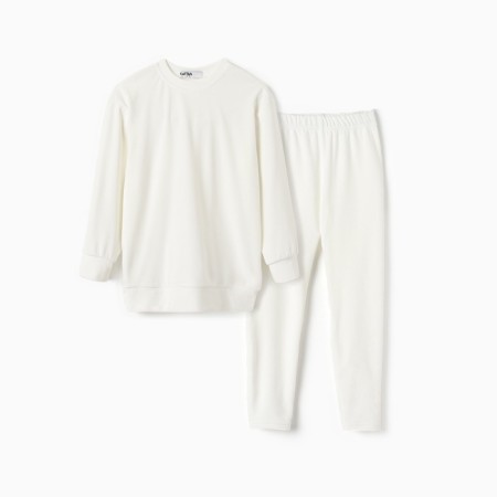 Kidsa (sweatshirt, leggings) KAFTAN PLUSHY R.30 (98-104), white-5