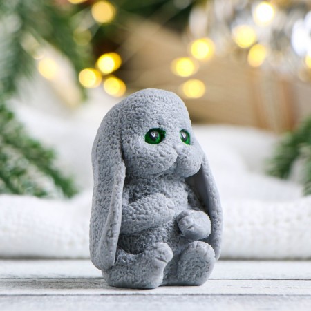 Figure soap "sad bunny" gray, 60g, 5x5x6cm