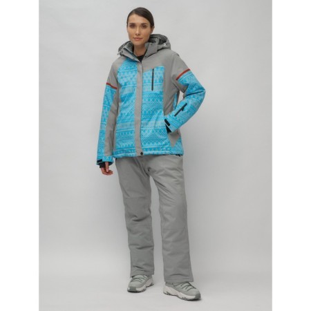 Ski suit female, size 60, blue color-23