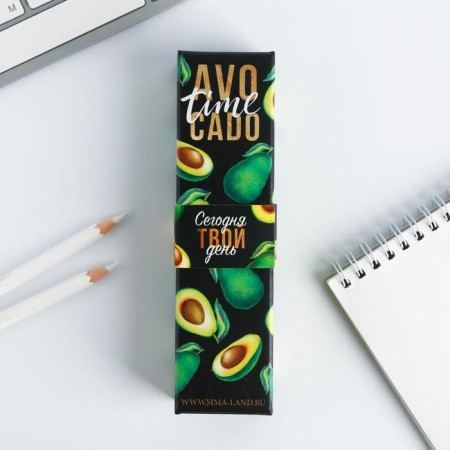 Avocado Time pen, metal, in case-4