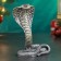 Figure "Royal Cobra Snake" Silver, 14x8x17cm