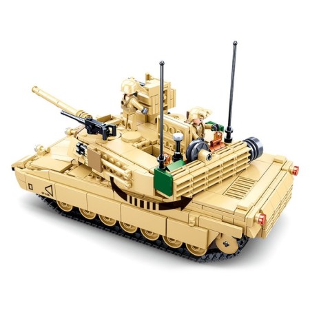Конструктор Модельки «Танк Brown M1A2 Abrams», 781 деталь-1