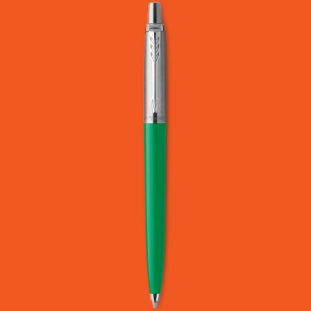 Ballpoint pen Parker Jotter Color M, plastic, green, blue ink, blister-5