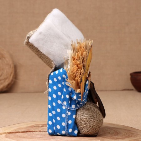 Oragg-Domova "Matvey with a broom and a horseshoe", 30x20x14 cm, mix-3
